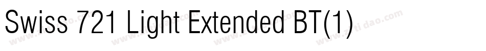 Swiss 721 Light Extended BT(1)字体转换